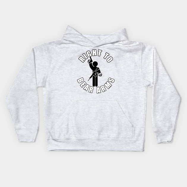 Right to Bear Arms Kids Hoodie by  The best hard hat stickers 